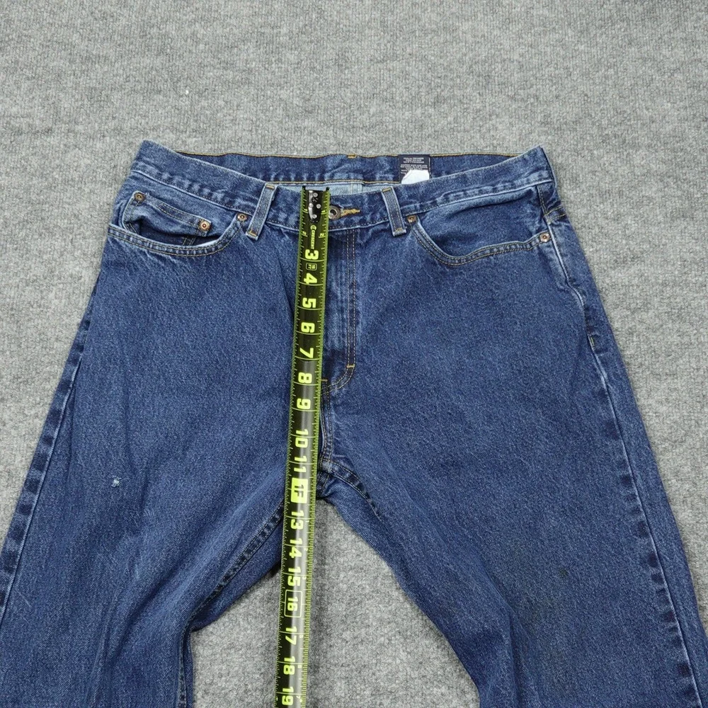 Faded Glory Jeans Mens 34x32 Blue Straight Leg 100% Cotton Denim Classic Fit